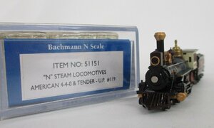 Bachmann 51151 AMERICAN 4-4-0 & TENDER-U.P. #119【C】oan042308