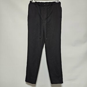 THE RERACS スラックスパンツ WIDE EASY SLACKS サイズ48 ブラック 2021SS 21SS-REPT-202-2-J