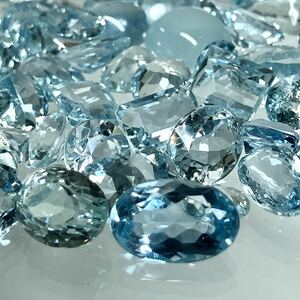 ●天然アクアマリンおまとめ100ct●a ルース 裸石 宝石 ジュエリー jewelry aquamarine ベリル DG5 ③S