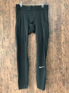 ss_0455y ★定形外 配送★ 極美品 NIKE ナイキプロ DRI-FIT コンプレッションタイツ ロングスパッツ 両サイドポケット有 吸汗速乾 メンズ M