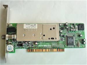 【ジャンク】PCI接続 RF・アナログビデオ入力ボード｜AVerMedia M167-C【動作未確認】