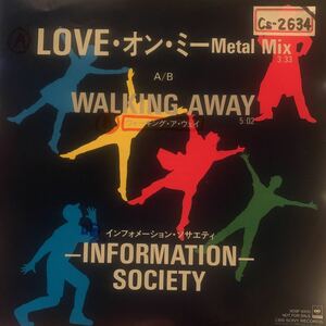 EP【美盤】非売品 見本盤 希少 日本盤 INFORMATION SOCIETY LAY ALL YOUR LOVE ON ME metal mix 1988年 ロンドンナイト