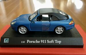 cararama 1/43 ミニカー Porsche 911 soft top
