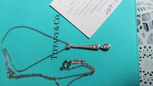 Tiffany&coジャスドロープダイヤモンド0.30ct/pt950/ネックレス♪41cm