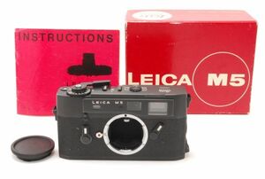OK020103★Leica M5 Black 35mm Rangefinder Film Camera ライカ ブラック レンジファインダー マニュアル フィルム カメラ 元箱