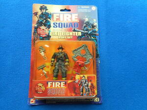 FIRE　SQUAD RESCVE TEAM　FIRE FIGHTER PLAY SETフィギュア /レア品
