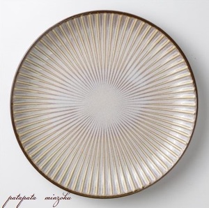 美濃焼 SENDAN 210 プレート ホワイト 磁器 陶器 20.7cm 皿 中皿 パタミン カフェ 店舗什器
