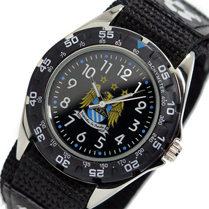 フットボールウォッチ マンチェスターシティ クオーツ メンズ 腕時計 GA3759 ブラック