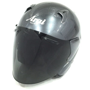 アライ ジェット ヘルメット SZF SNELL M2000 頭囲57-58cm シルバーカラー バイク用品 ARAI 現状品