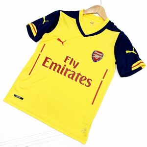  ■プーマ PUMA FLY EMIRATES アーセナル Arsenal イエロー レプリカ サッカーゲームシャツ 細身 M相当■B106