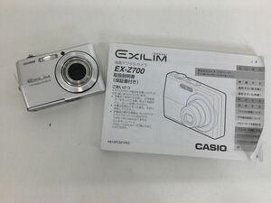 ●代TW356-60　【取扱説明書付き】 CASIO カシオ EXILIM EX-Z700 カメラ デジタルコンパクトカメラ バッテリー付き