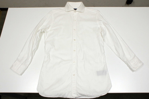 TOM FORD トム・フォード オックスフォード シャツ ホリゾンタルカラー ワイシャツ カッターシャツ Yシャツ ビジネス ドレス 長袖 ホワイト
