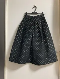 アンレクレ　レリアン　ドット柄スカート　36美品　日本製