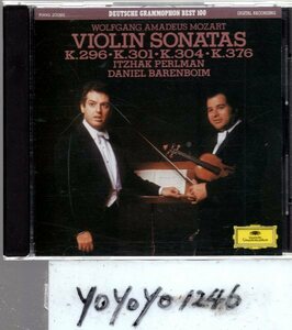モーツァルト：ヴァイオリン・ソナタ第25番、28番、32番、24番/パールマン、バレンボイム