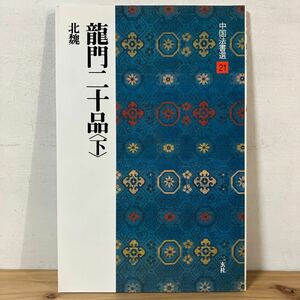 チヲ○0412[中国法書選 21 龍門二十品 (下) 北魏] 中国書道 二玄社