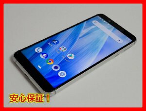 　★【38693WM】 ジャンク SoftBank 907SH SHARP AQUOS sense3 basic シルバー SIMロック解除済 1円 ! 1スタ !