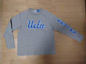 チャンピオン　ロングTシャツ　長袖Tシャツ　T1011　グレー　UCLAロゴ　サイズ　MADE　IN　USA　USED美品☆