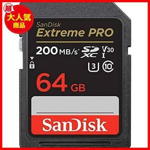 【最安！数量限定！】 ★64GB_UHS-IV30_単品★ 】 正規品 SDカード 64GB サンディスク SDXC Class10 UHS-I 【 V30 読取最大200MB/s Extreme