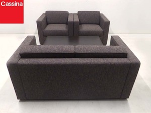 正規品 美品■Cassina ixc カッシーナイクスシー■定価144万円 RECT レクト 2P 1Pソファｘ2　PARTO パルト テーブル 応接セット 4点セット