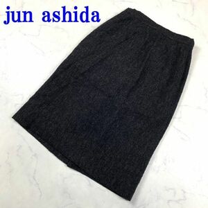 jun ashida ジュンアシダ ウール タイトスカート ブラック 9 C3710
