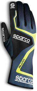 SPARCO（スパルコ） カートグローブ RUSH グレーxイエロー Lサイズ 内縫い シリコングリップ