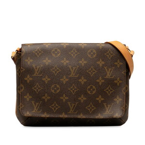 ルイ ヴィトン モノグラム ミュゼット タンゴ ショート ショルダーバッグ ハンドバッグ M51257 ブラウン PVC LOUIS VUITTON 【中古】