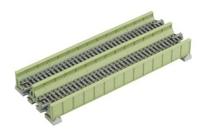 KATO Nゲージ 複線プレートガーダー鉄橋 ライトグリーン 20-456 鉄道模型用