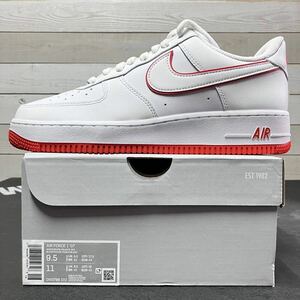 27.5cm NIKE AIR FORCE 1 LOW 07 WHITE PICANTE RED DV0788-102 ナイキ エア フォース ワン ロー ローカット ホワイト