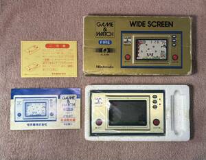 美品 ゲームウォッチ ファイア ワイドスクリーン FIRE 中古 任天堂 GAME&WATCH