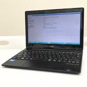 1円 PC堂2【ジャンク】acer Aspire One series Q1VZC Celeron 847 DDR3 4GB ストレージ無 11.6インチ【訳あり】MD00093