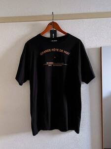 【Raf Simons 22aw Live Tour Tシャツ】ラフシモンズ メンズ ブラック ロゴ オーバーサイズ 半袖 タグ付