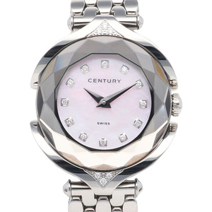 センチュリー アフィニティー 腕時計 時計 ステンレススチール クオーツ レディース 1年保証 CENTURY 中古 美品