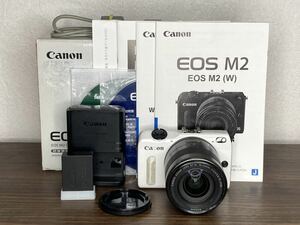Y370【元箱&説明書付き】 キャノン Canon EOS M2 レンズキット