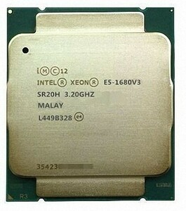 2個セット Intel Xeon E5-1680 v3 SR20H 8C 3.2GHz 20MB 140W LGA2011-3 DDR4-2133