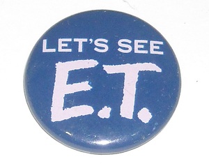映画『E.T.』缶バッジ　LET