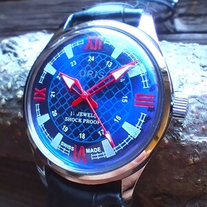 ●希少！●オリス■ORIS 手巻き機械式1980年代ヴィンテージメンズ腕時計アンティーク即納　男性人気ブランド1210a