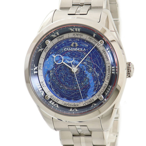 【3年保証】 シチズン カンパノラ コスモサイン AO4010-51L 未使用 青 星座盤/月盤モデル クオーツ メンズ 腕時計