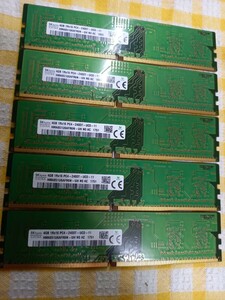4GB×5枚 SKhynix 1R×16 PC4-2400T.-UC0-11 送料無料