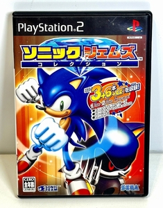 中古 PS2用ソフト SEGA ソニックジェムズ コレクション、動作未確認・痛みアリ品