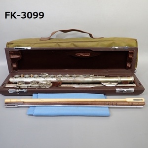 FK-3099◆NATSUKI FULTE ナツキフルート　総銀製　NF-105 全長約67㎝　現状品　管楽器　動作未確認　