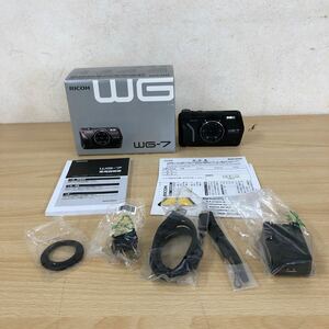 中古品 リコー RICOH WG-7 コンパクトカメラ ブラック 本格アウトドアカメラ　カメラ関連