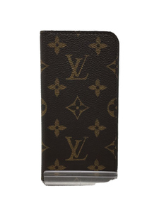 LOUIS VUITTON◆M61503/GalaxyS6・フォリオ_モノグラム_BRW/PVC/BRW