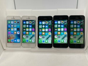 【中古・ジャンク】まとめ売り5台 液晶浮き 他 Apple iPhone5 au NW利用制限〇 本体 A-50482