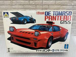 三479☆【未組立】AOSHIMA アオシマ プラモデル 1/20 DE TOMASO PANTERA GTS.S デ・トマソ パンテーラ GTSスペシャル 当時物 希少品☆