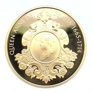 イギリス 2014年 5ポンド 金貨 アン女王没後300周年記念 40g エリザベス女王二世 K22 イエローゴールド コレクション Gold