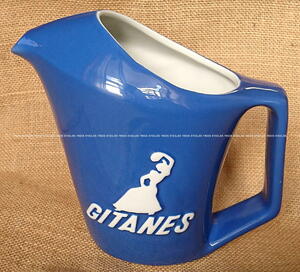 GITANES ジタン ピッチャー 水差し カラフェ 陶器 フランス 1960 蚤の市 ブロカント 送料無料★