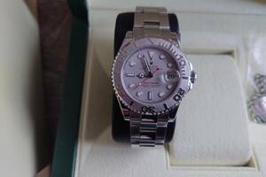 ロレックス ROLEX ヨットマスター Z番 168622 シルバー Pt/SS 腕時計 ボーイズ 中古 