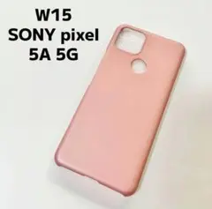 W15／SONY pixel 5A 5G／Androidケース／ピンク