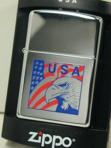 Zippo イーグル・Eagleフラッグ　USA直 #250新品（E）2005