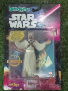 ★新品未使用！希少！！1994年！！！★ JusToys Bend Ems STAR WARS Tusken Raider ITEM#12553 BONUS TRADING CARD